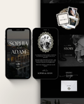Wedding Website Template - Elegant Black