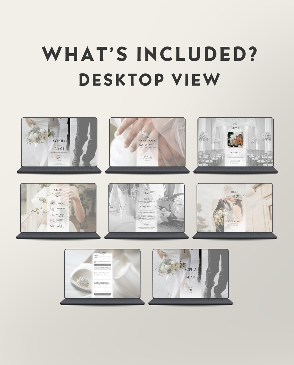 Interactive Wedding Invitation - Elegant White