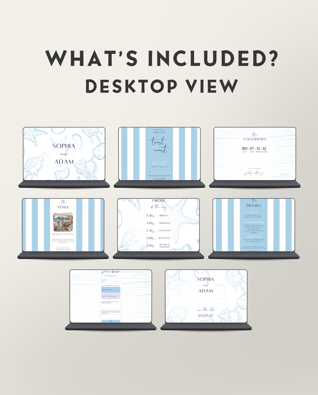Interactive Wedding Invitation - Toast on the Coast