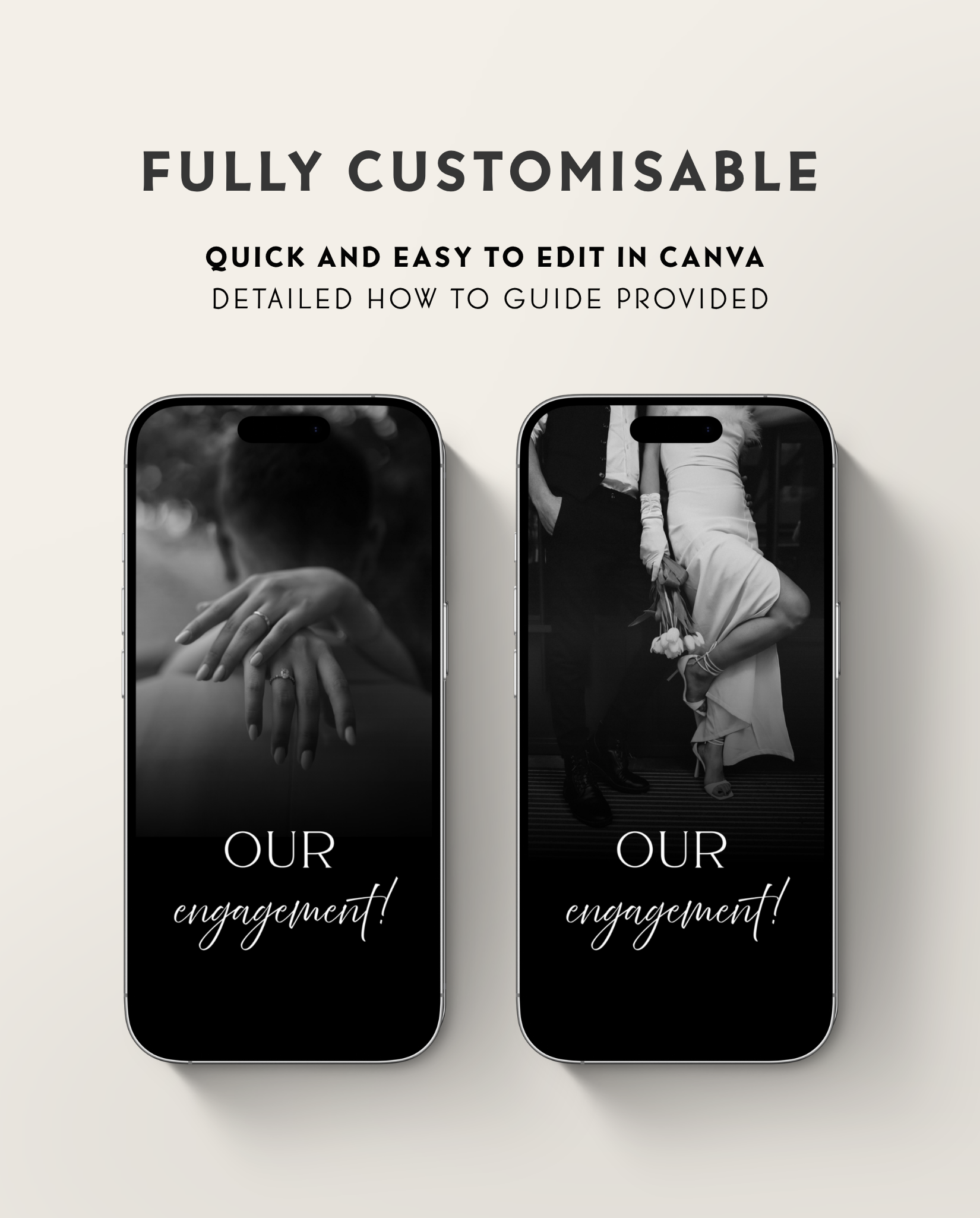 Engagement Party Invitation - Black