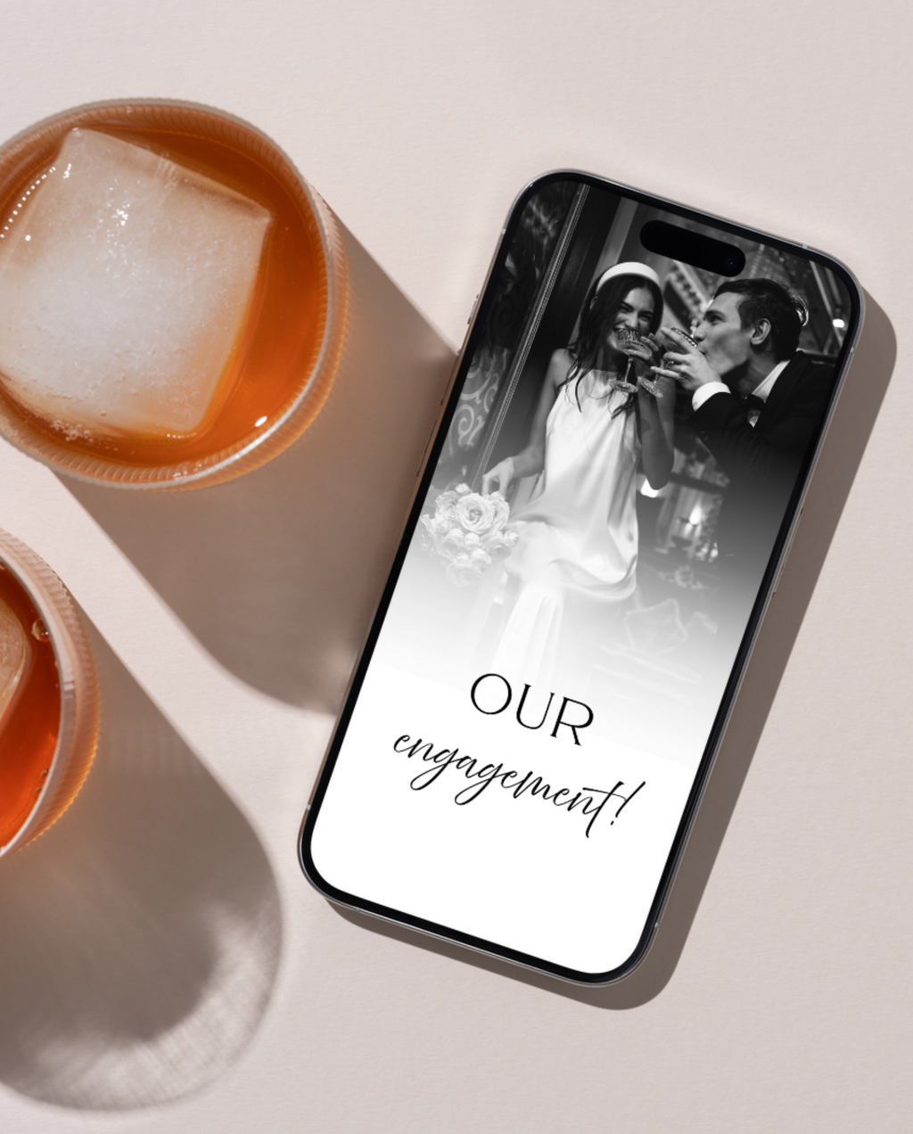 Engagement Party Invitation - White