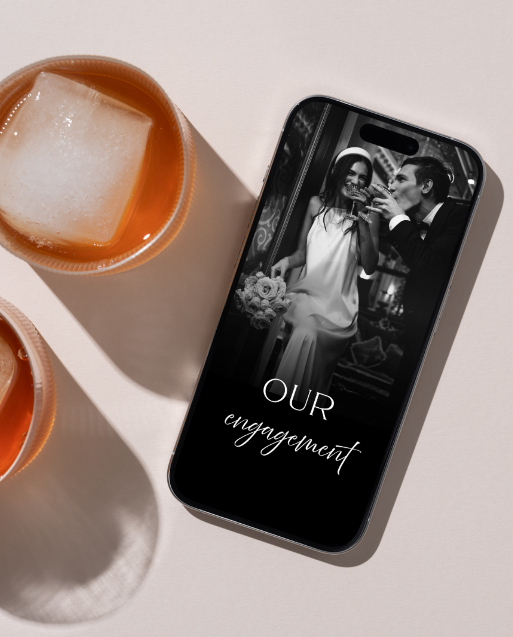 Engagement Party Invitation - Black
