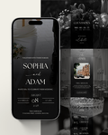 Interactive Wedding Invitation - Elegant Black