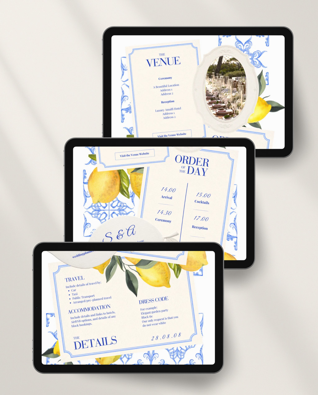 Envelope Reveal Invitation Suite - La Dolce Vita
