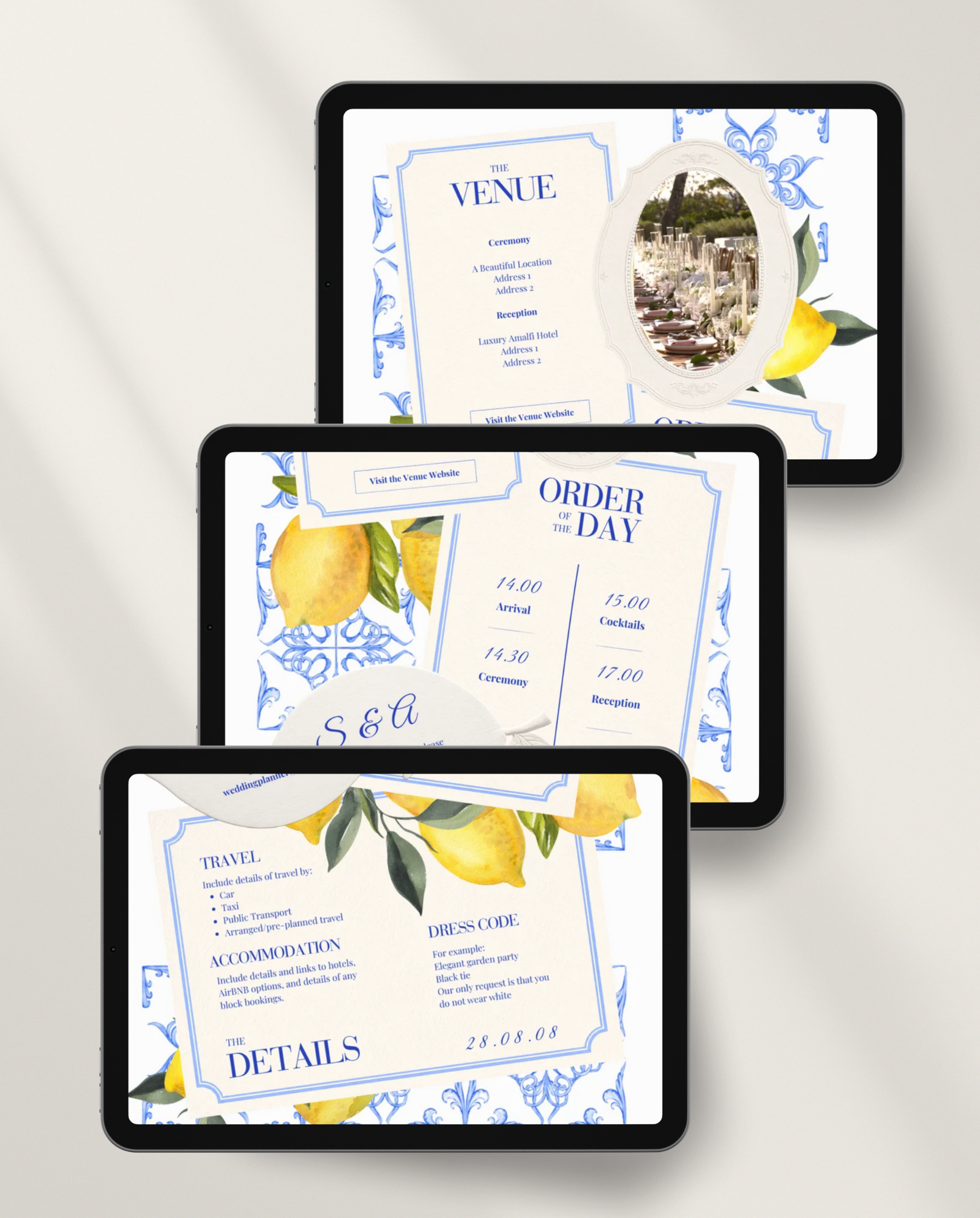 Envelope Reveal Invitation Suite - La Dolce Vita