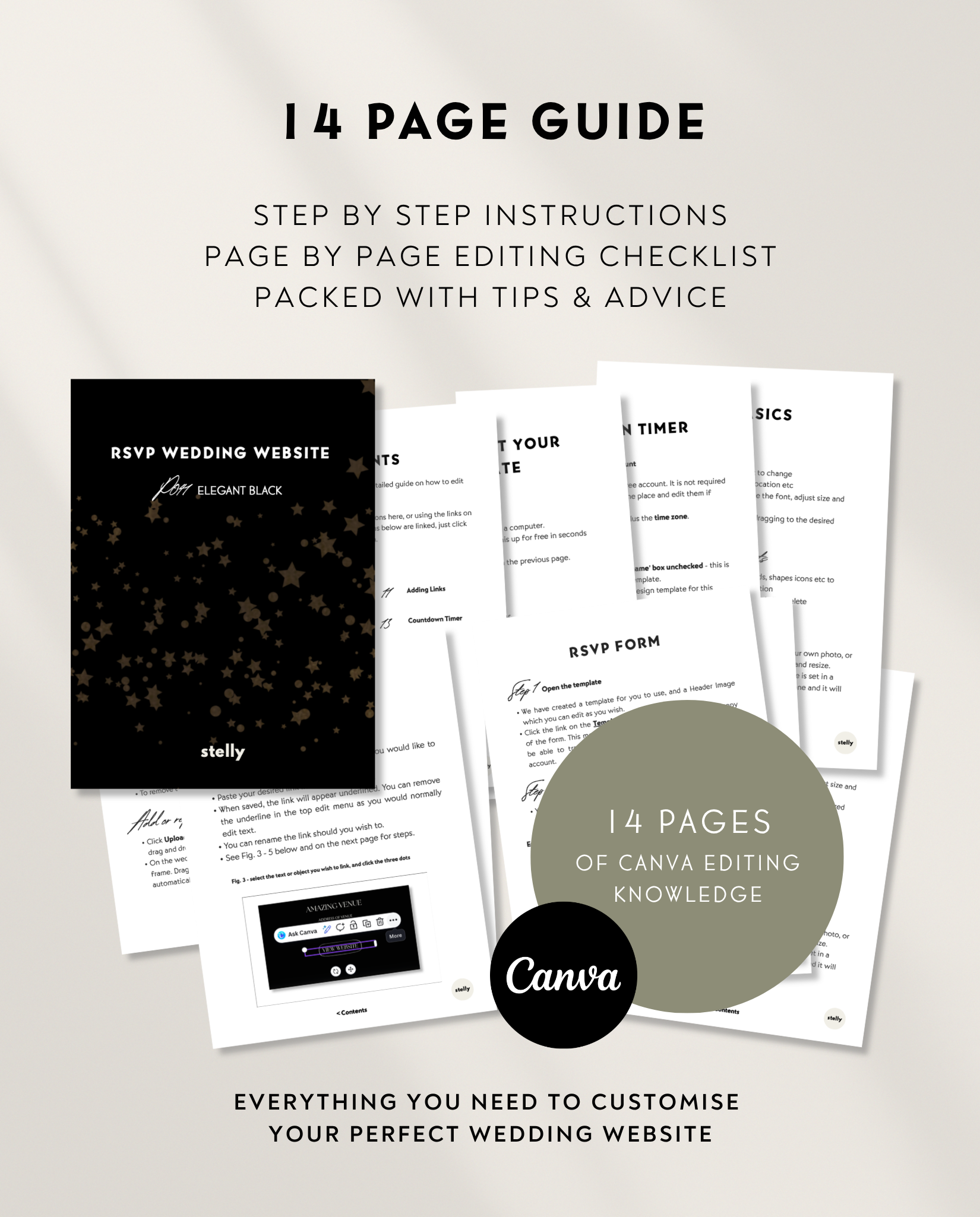 Wedding Website Template - Rustic Sage