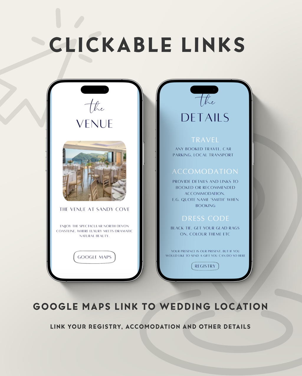 Interactive Wedding Invitation - Toast on the Coast
