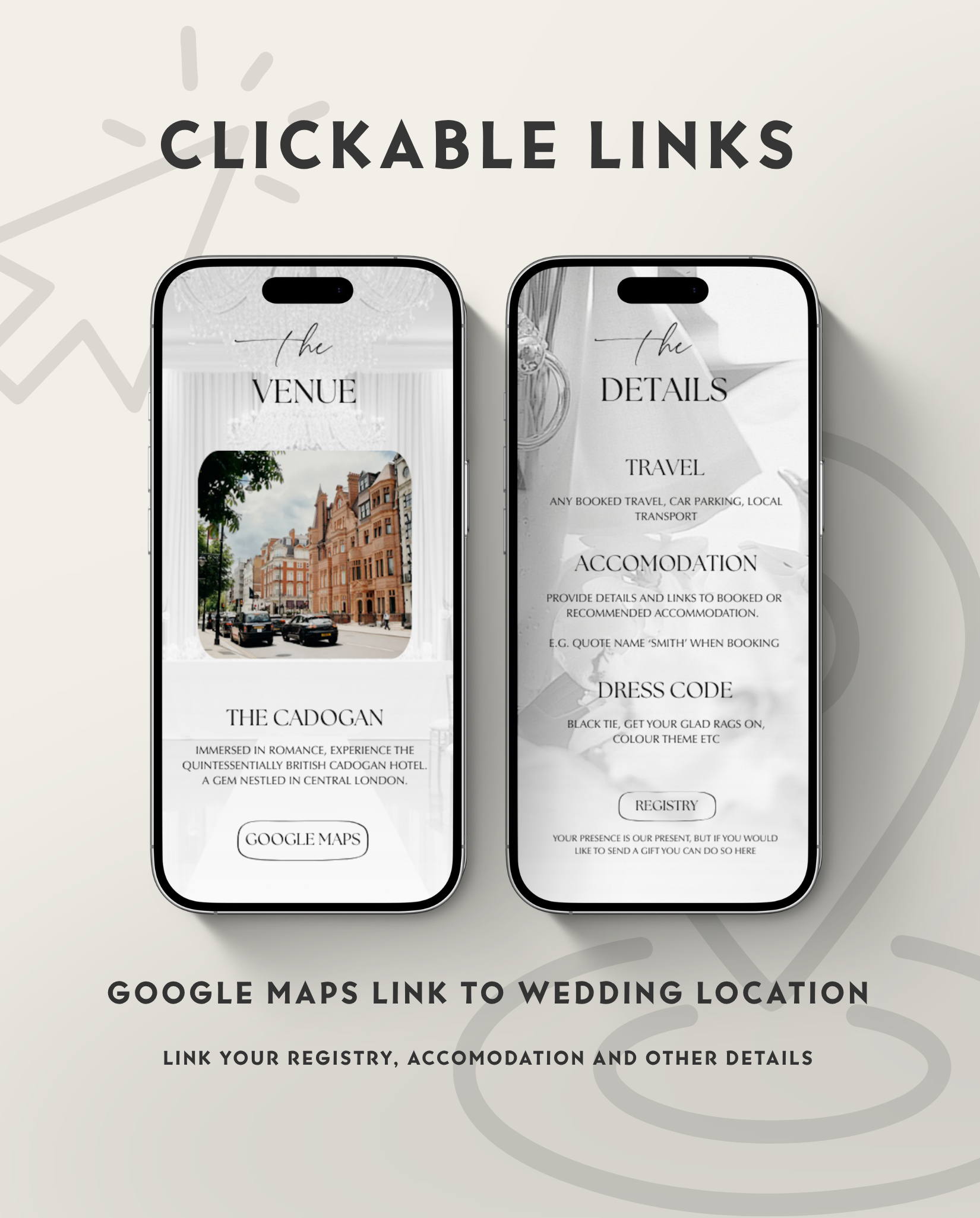 Interactive Wedding Invitation - Elegant White
