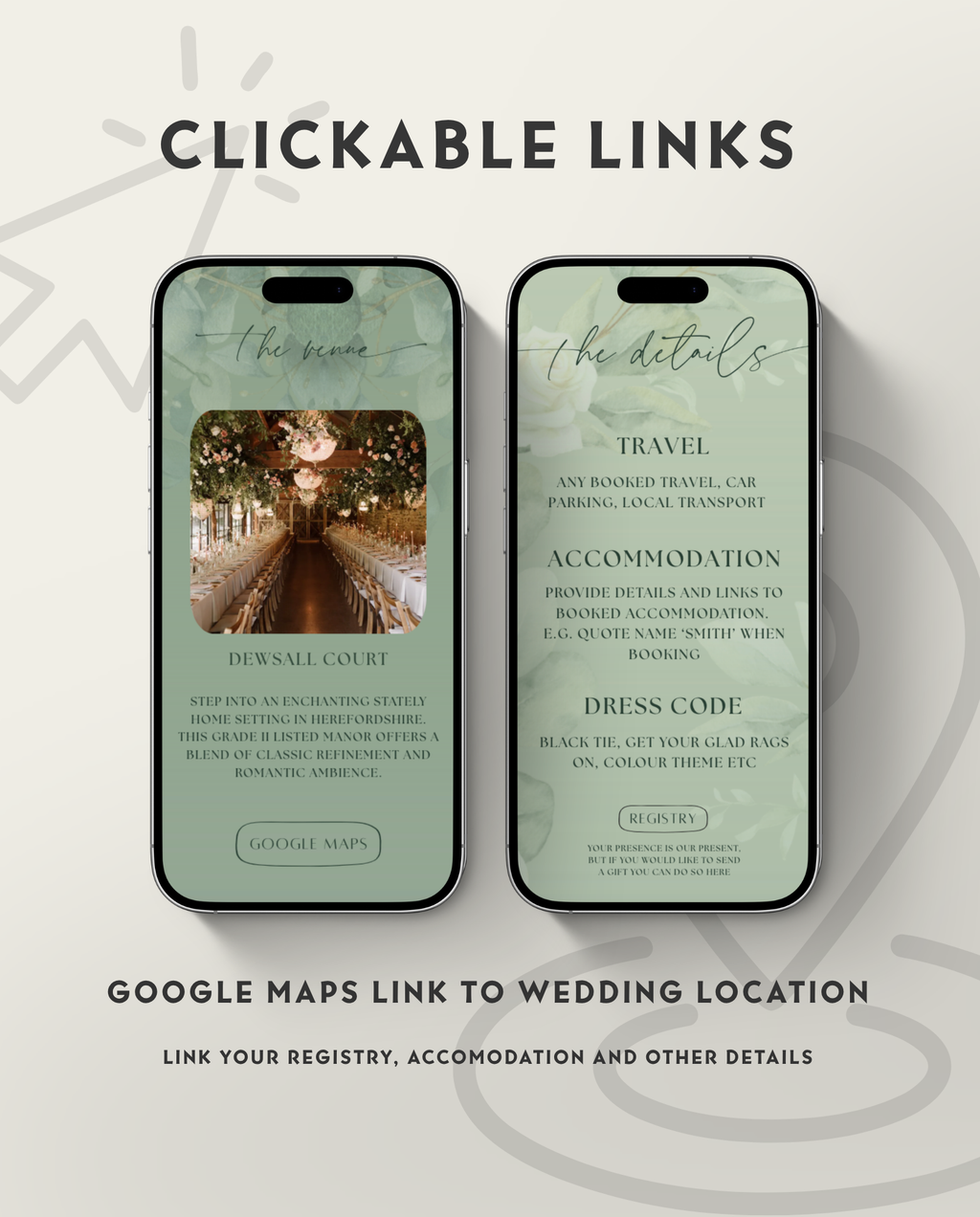 Interactive Wedding Invitation - Floral Eucalyptus