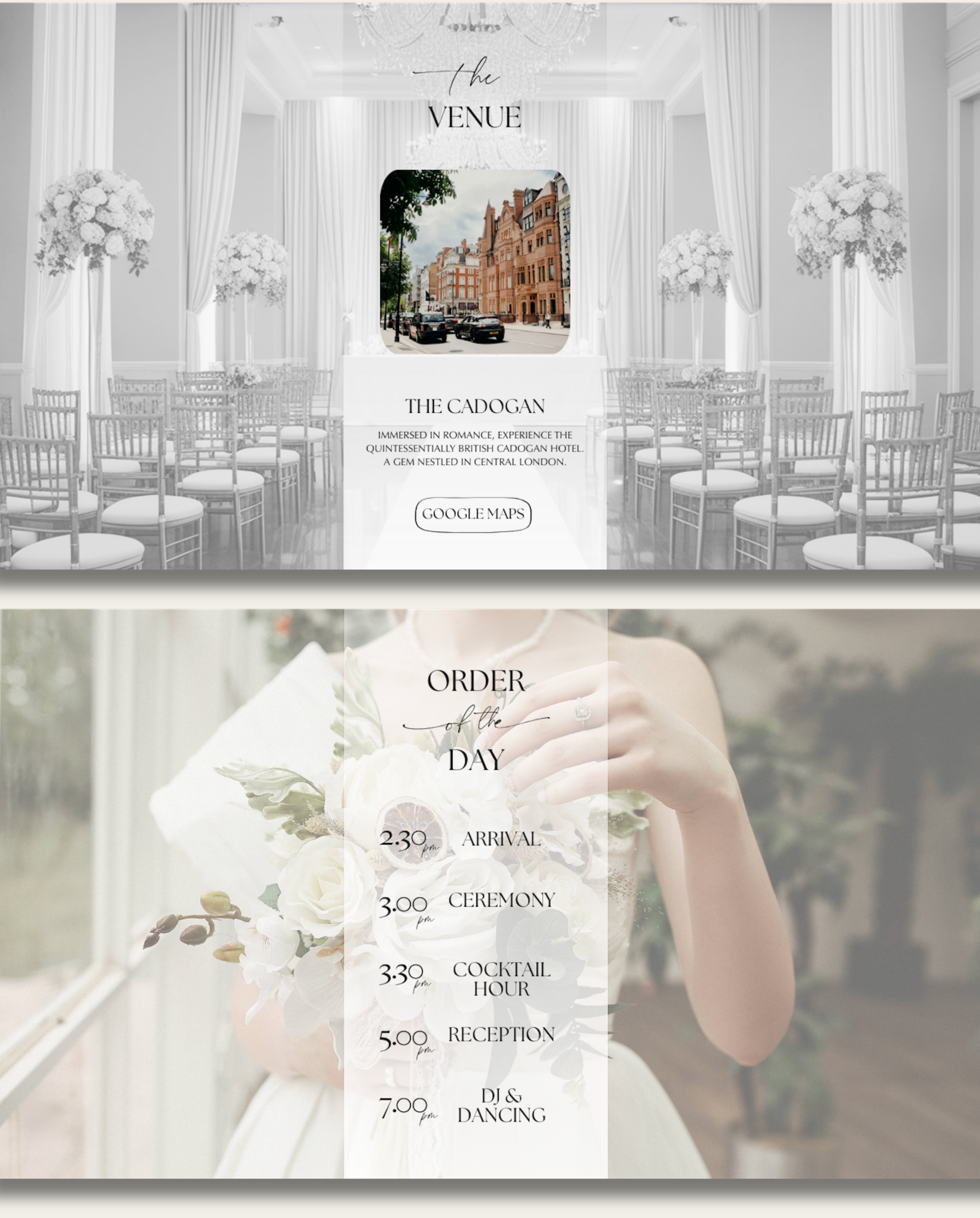 Interactive Wedding Invitation - Elegant White