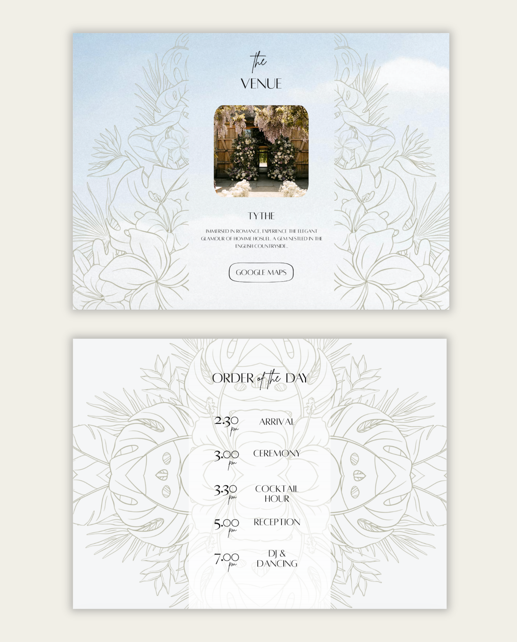 Interactive Wedding Invitation - Bohemian Floral