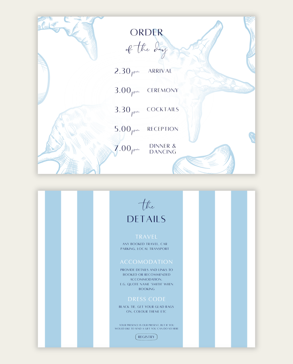 Interactive Wedding Invitation - Toast on the Coast