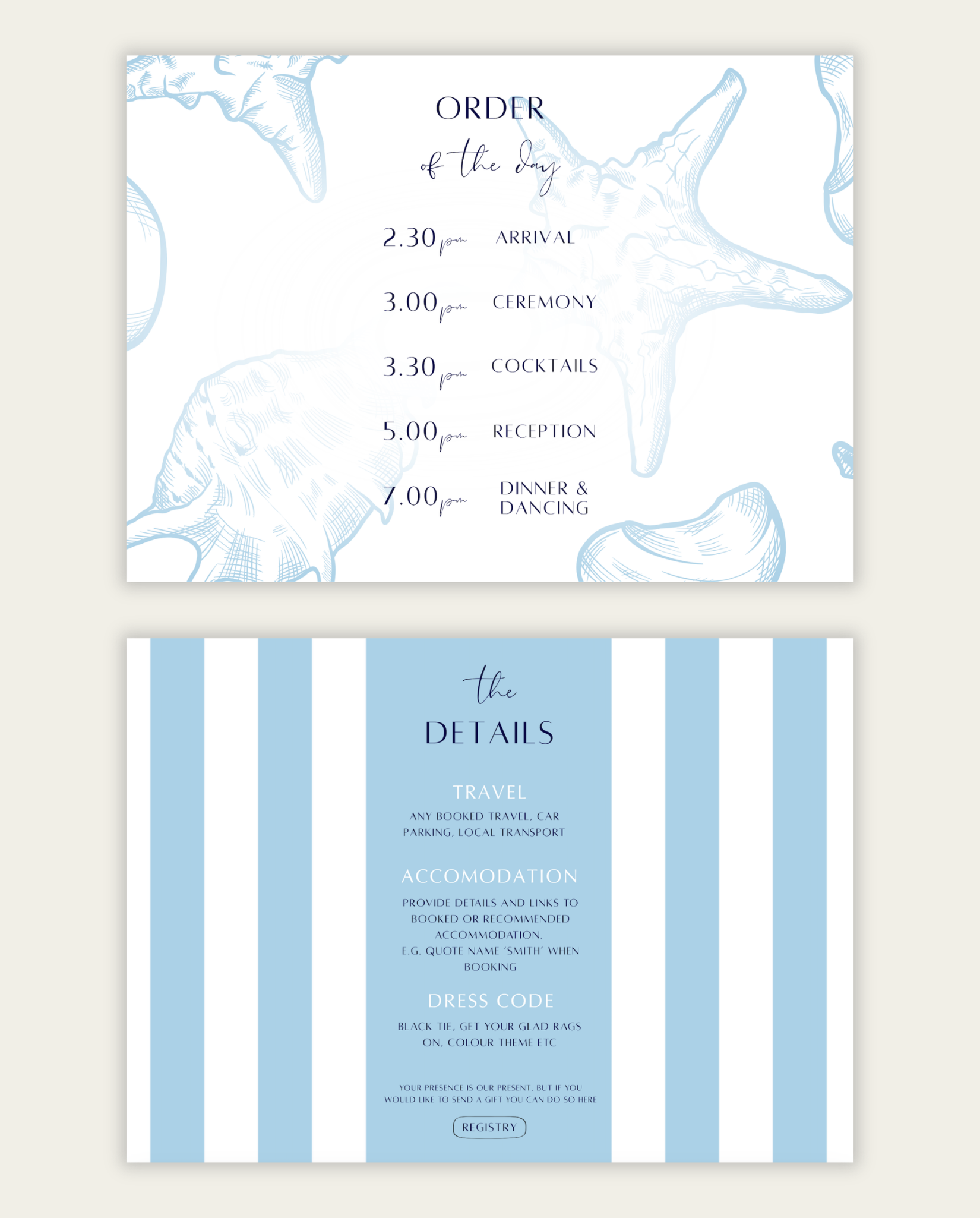 Interactive Wedding Invitation - Toast on the Coast