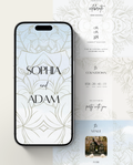 Interactive Wedding Invitation - Bohemian Floral