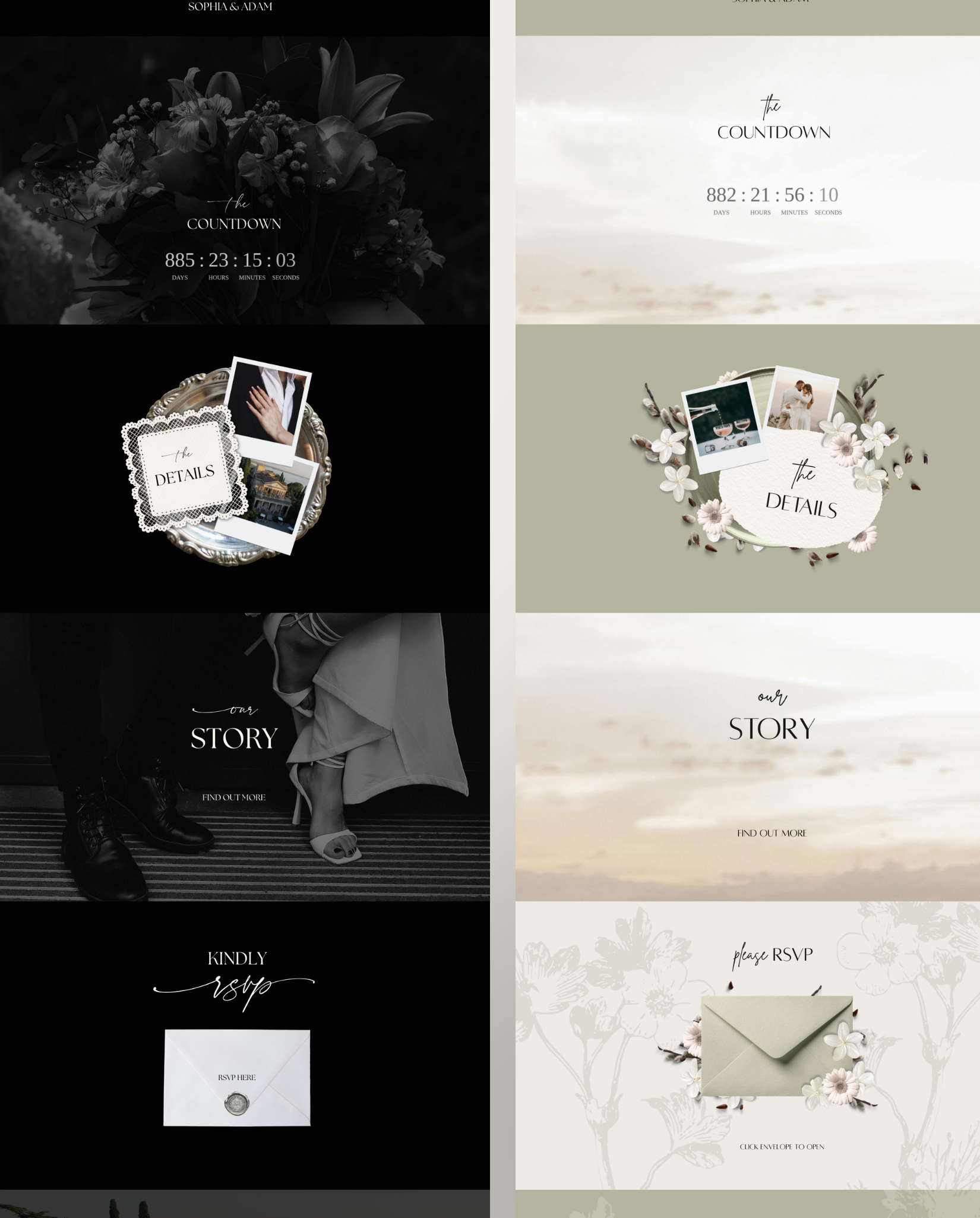 Personalise a Wedding Website