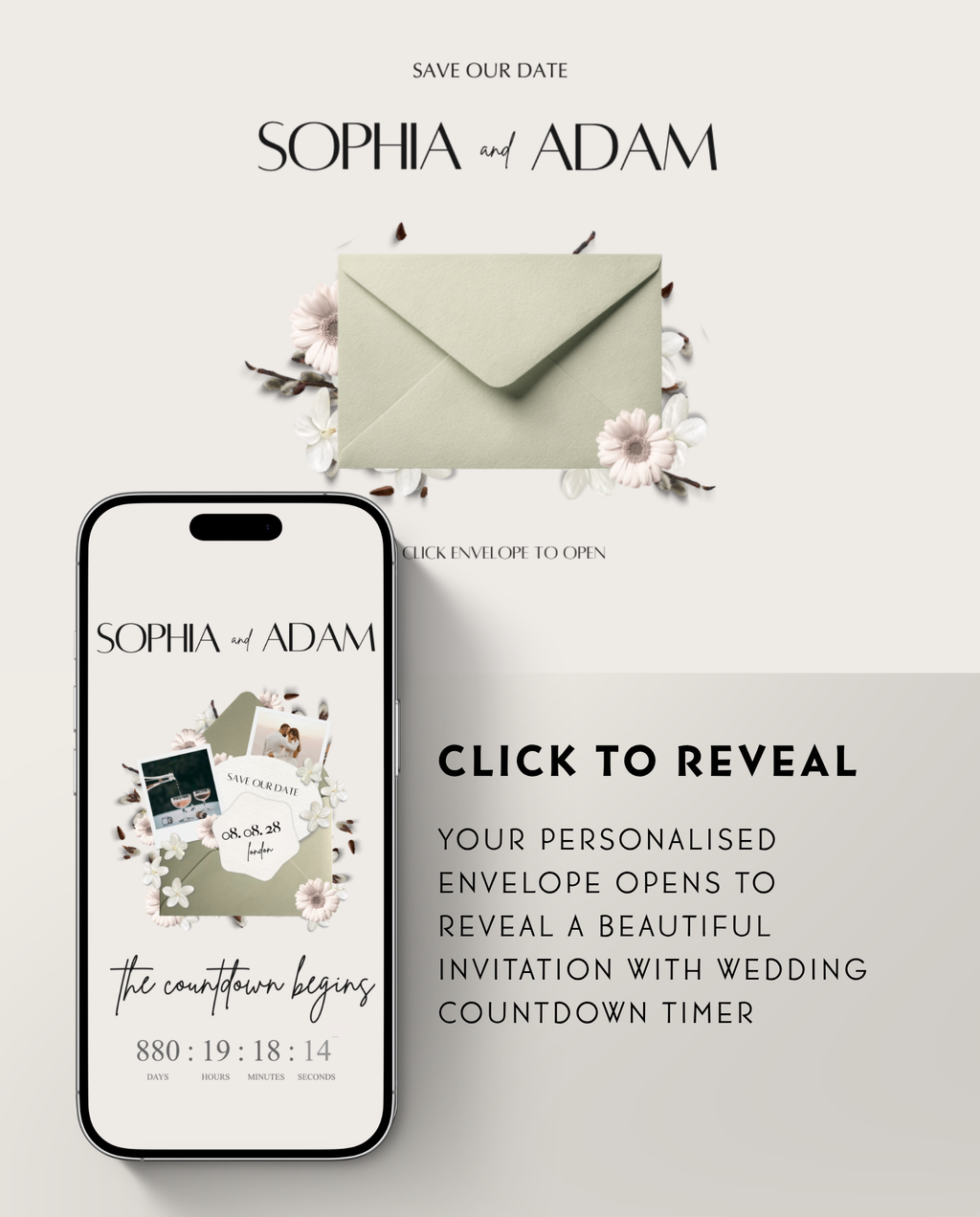 Save the Date - Rustic Sage