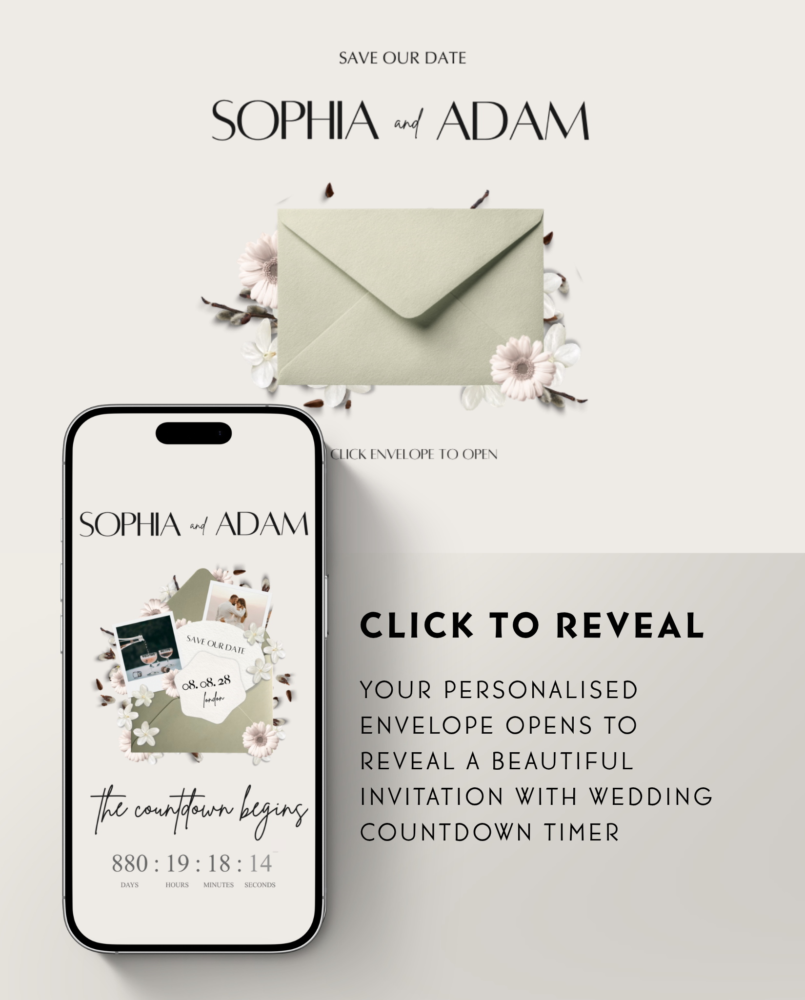 Save the Date - Rustic Sage