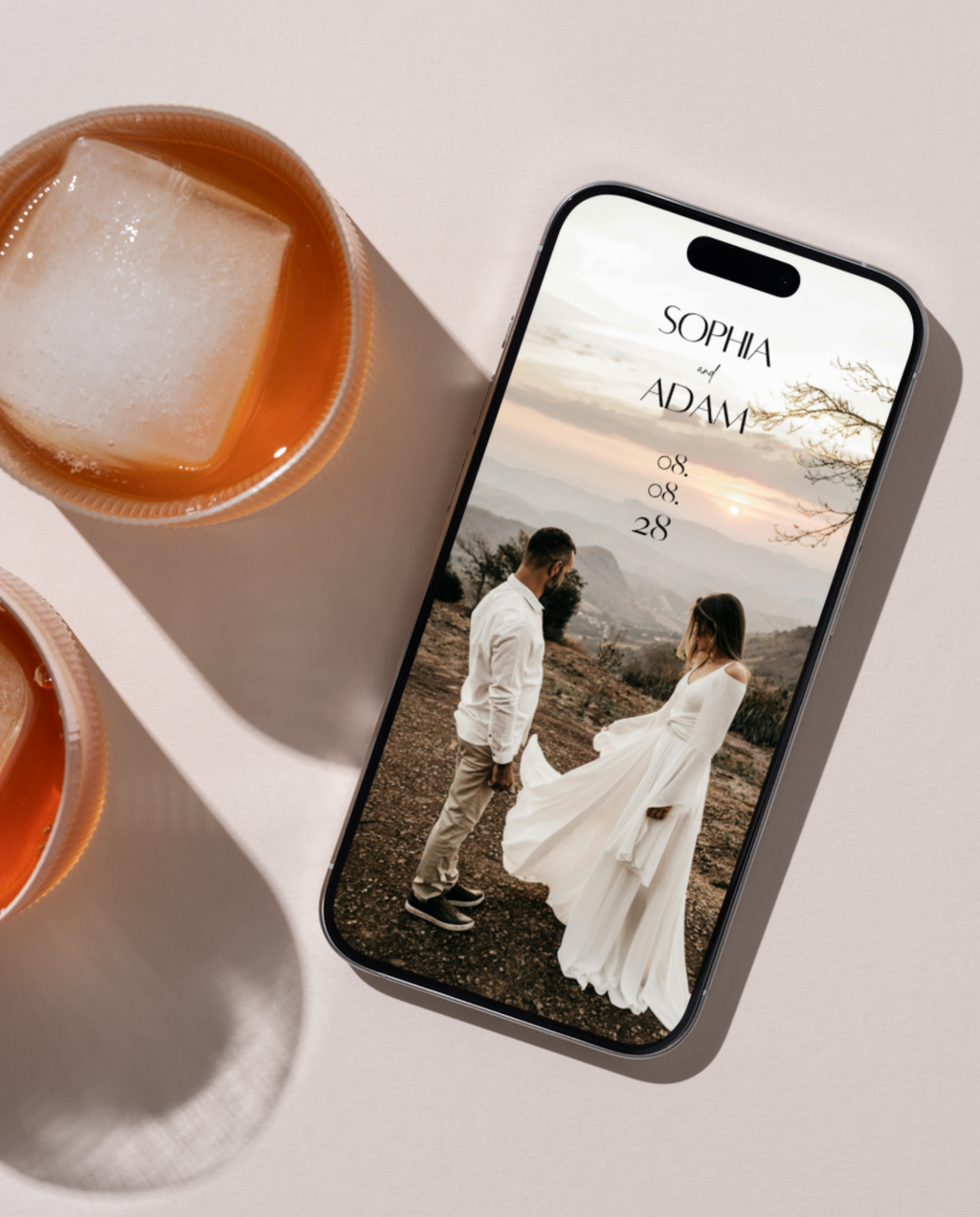 Interactive Wedding Invitation - Rustic Sage