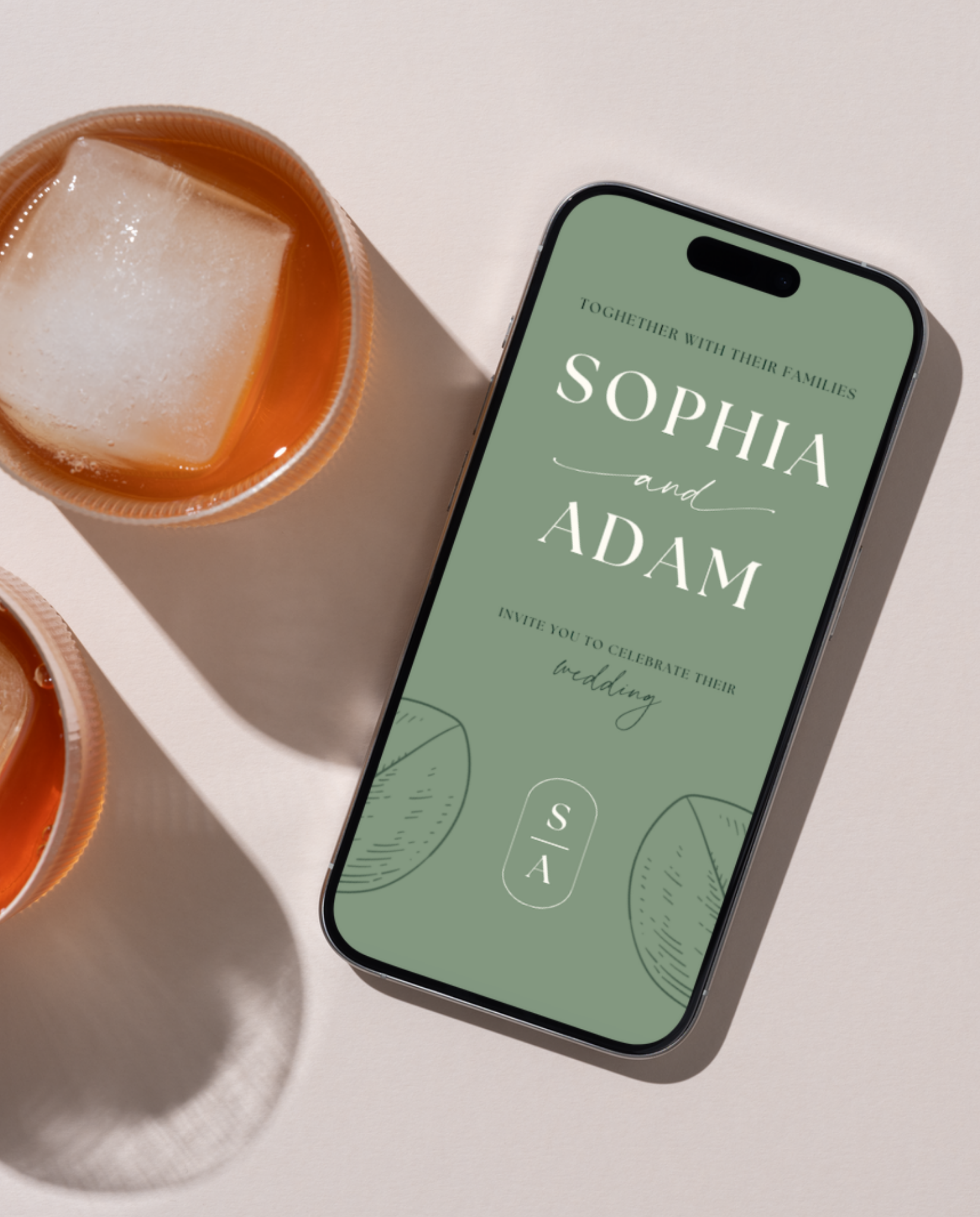 Interactive Wedding Invitation - Eucalyptus