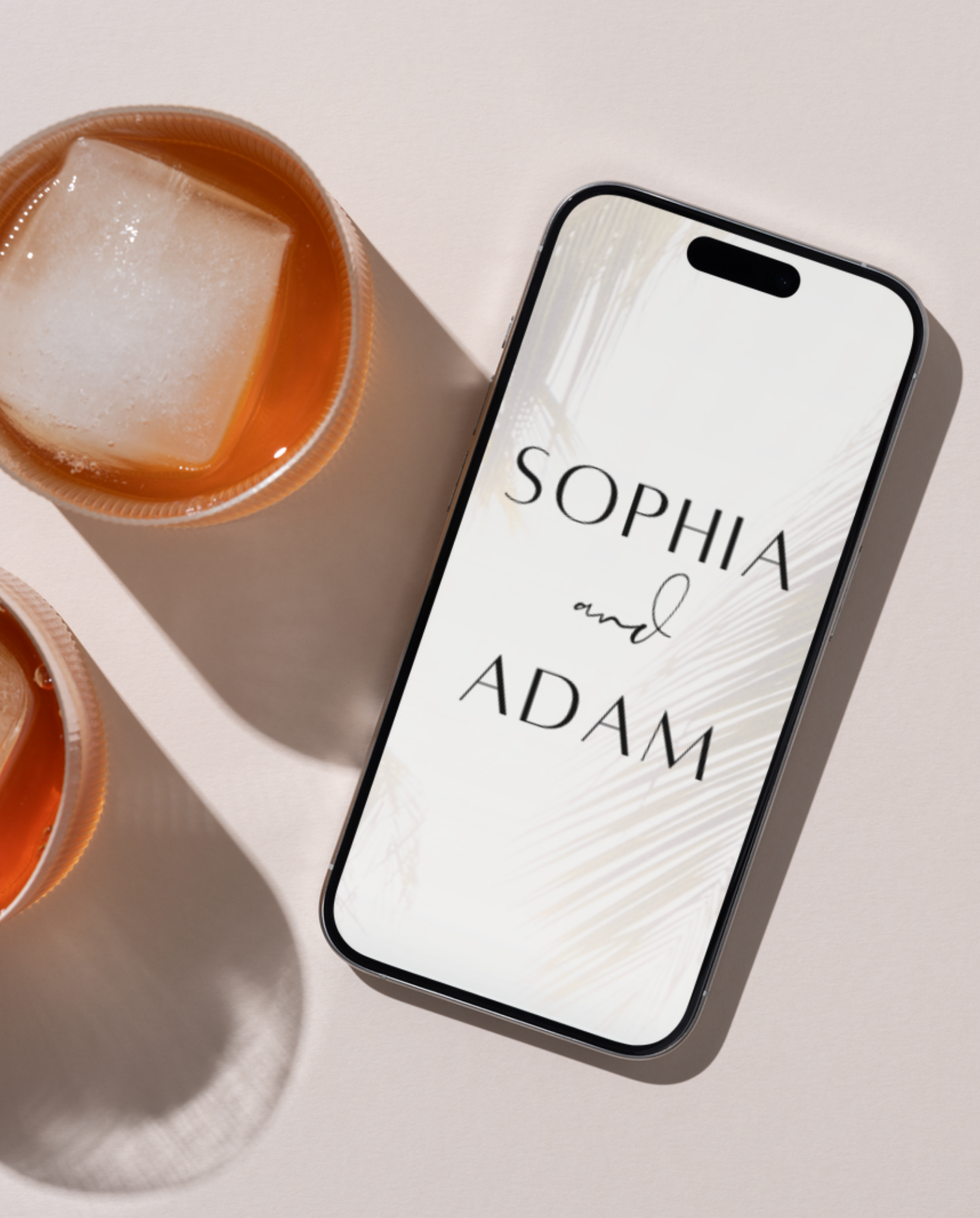 Interactive Wedding Invitation - Dusty Palms