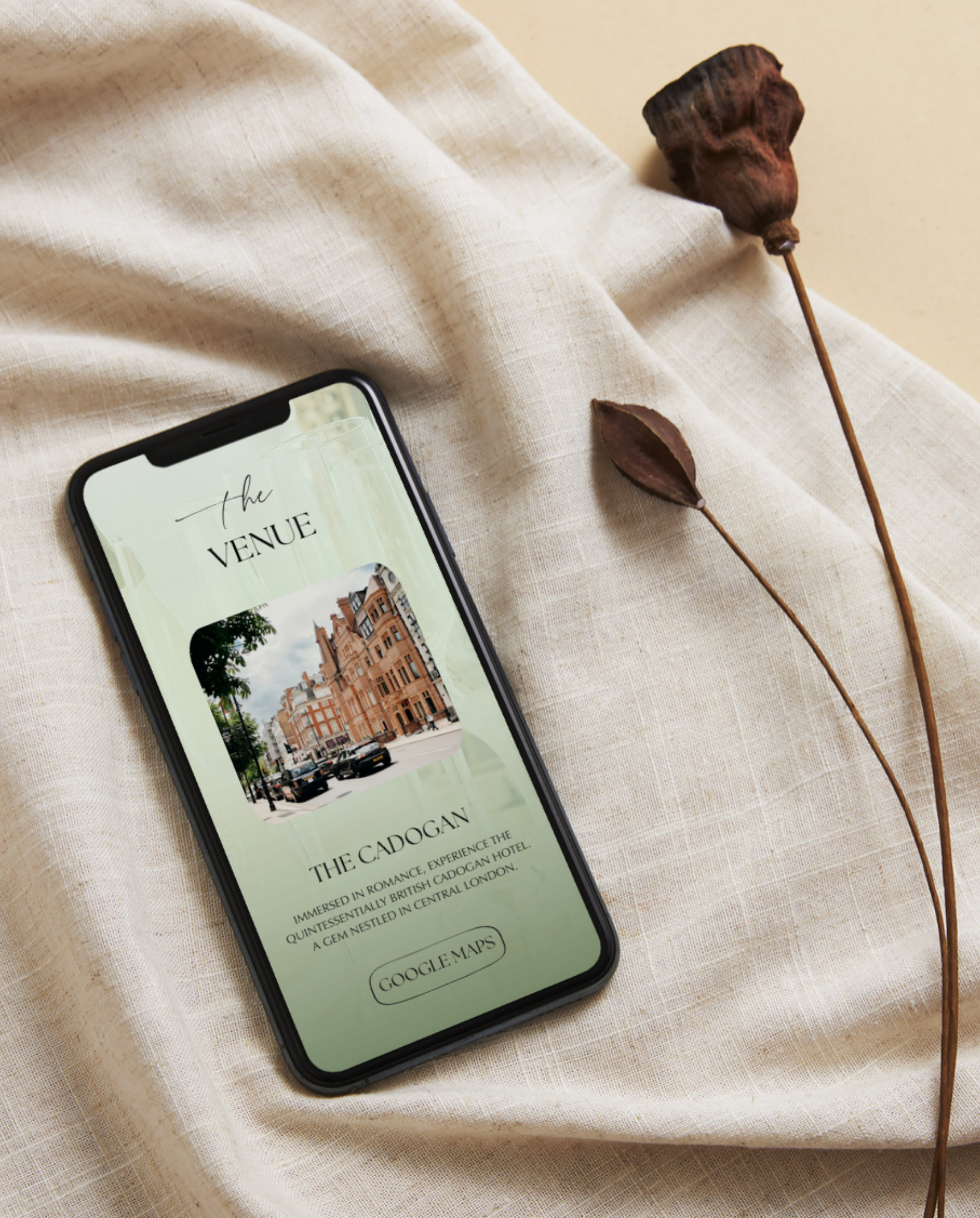 Interactive Wedding Invitation - Elegant Green