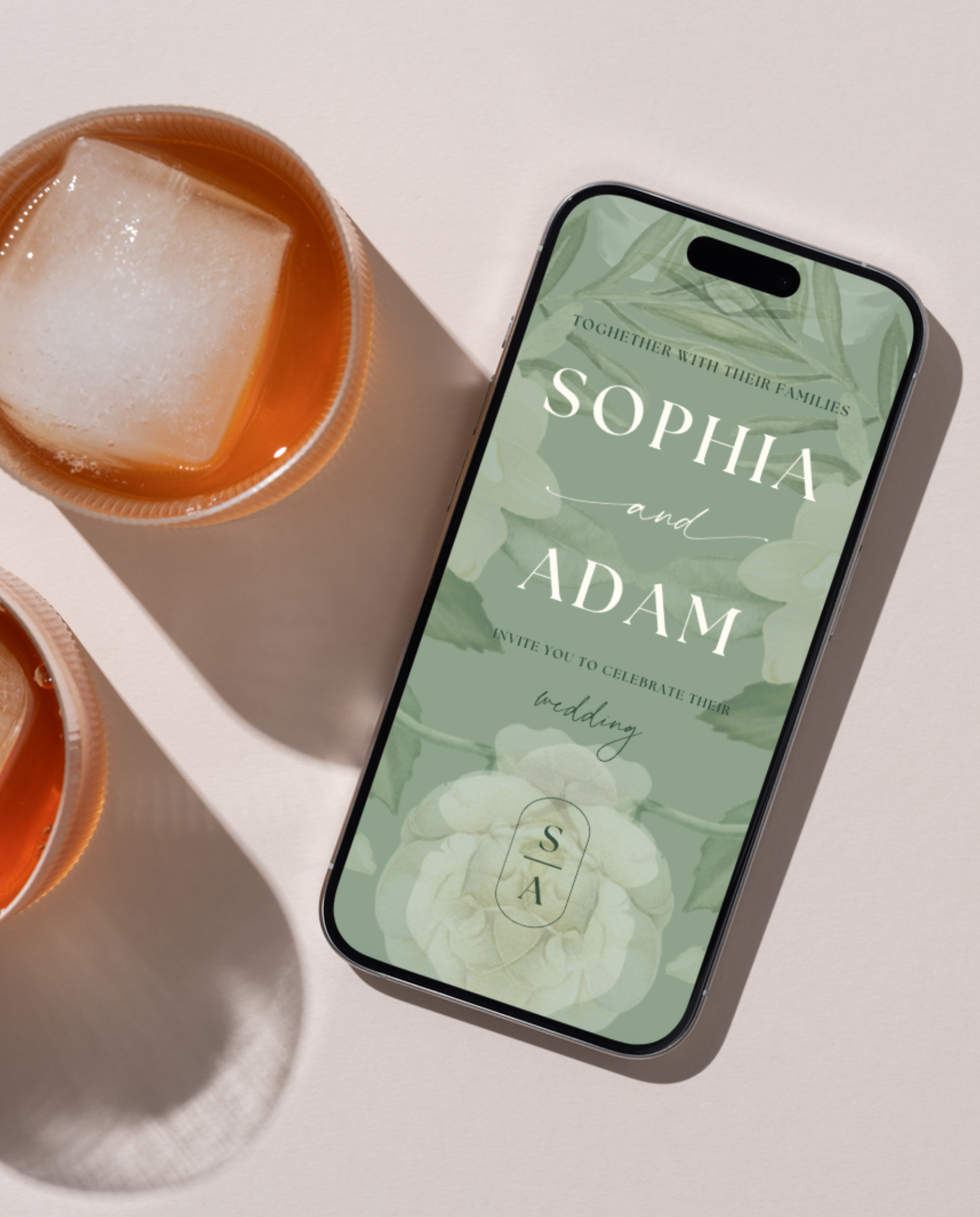 Interactive Wedding Invitation - Floral Eucalyptus