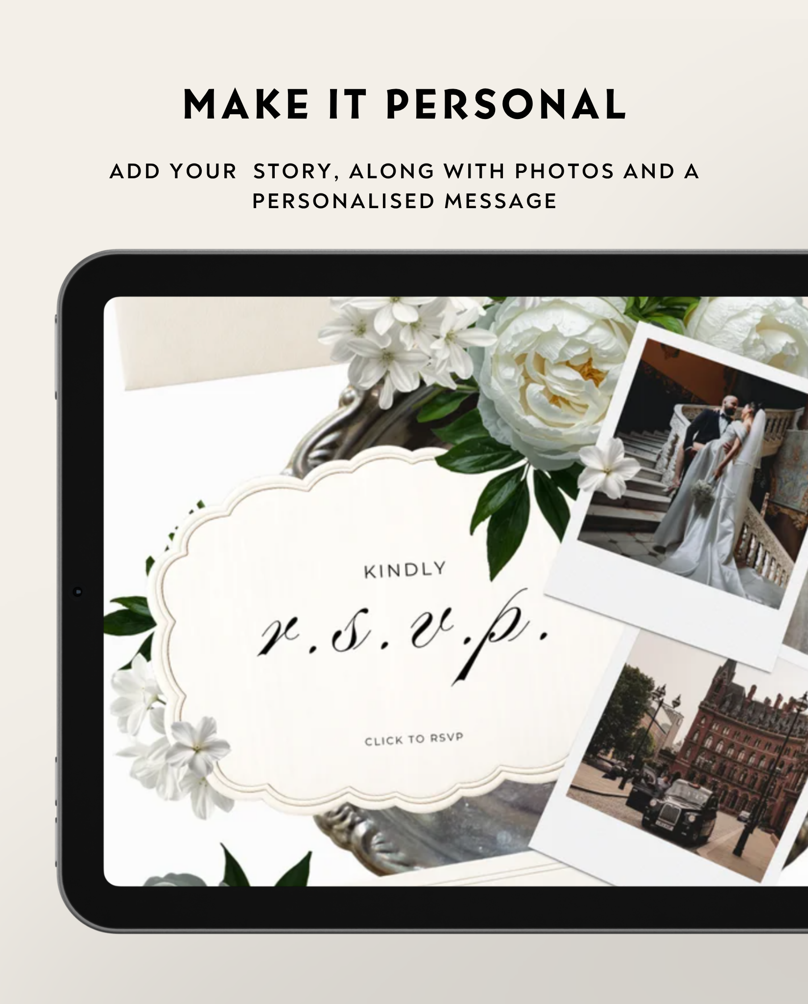Envelope Reveal Invitation Suite - The Ivory Floral