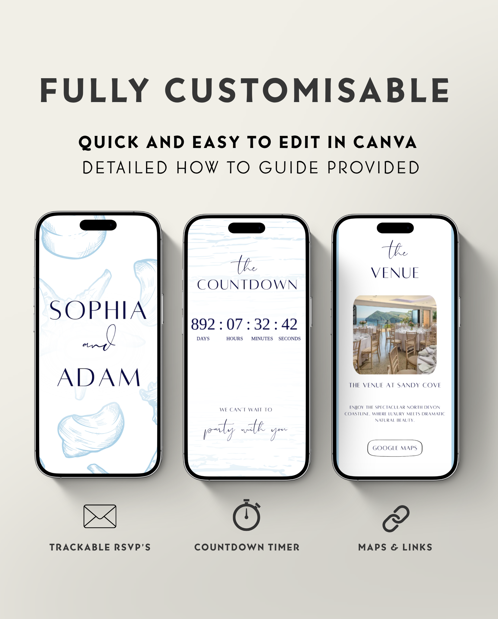 Interactive Wedding Invitation - Toast on the Coast