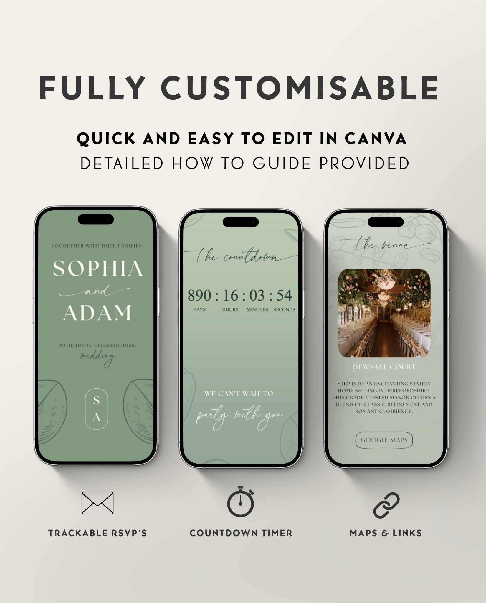 Interactive Wedding Invitation - Eucalyptus