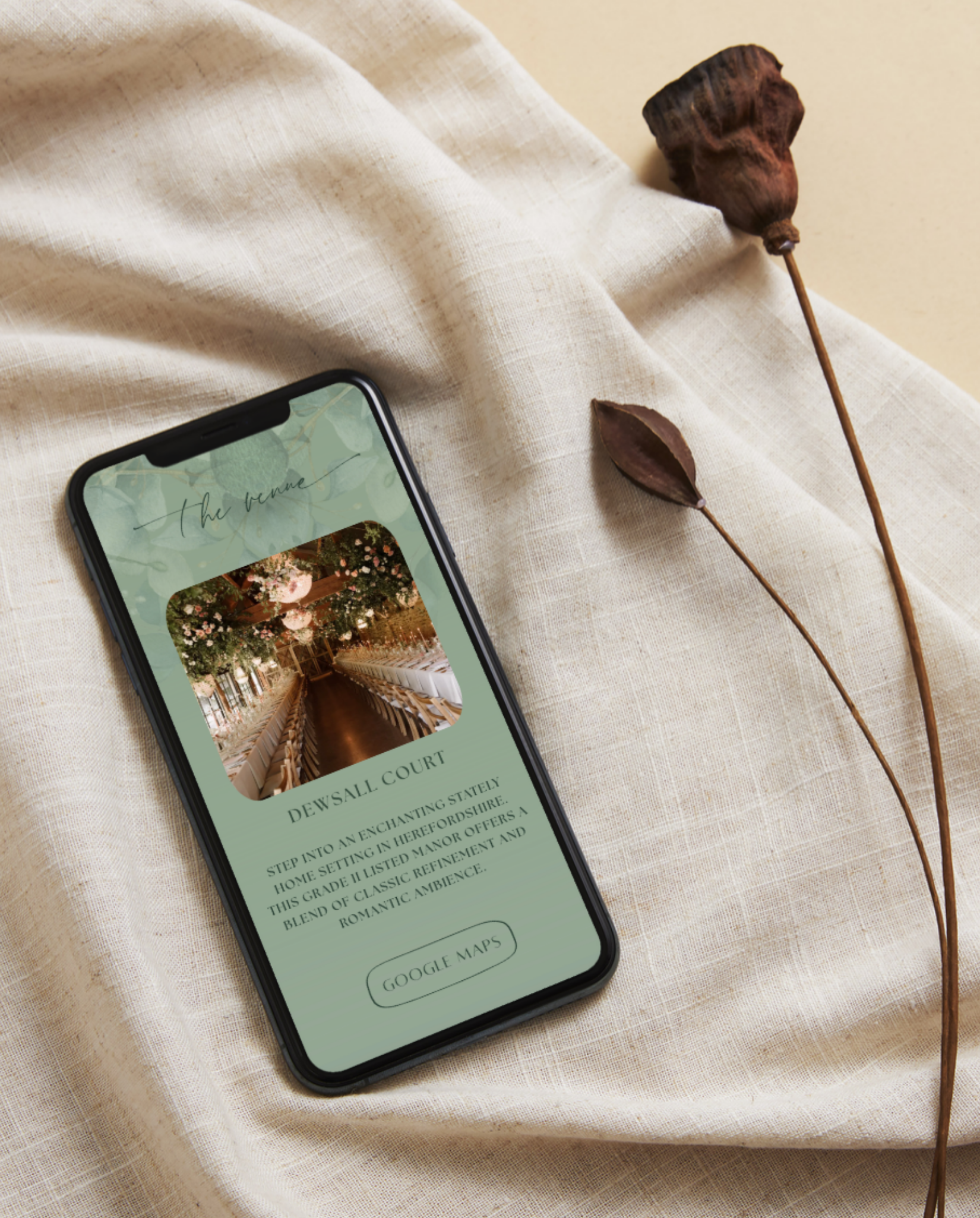Interactive Wedding Invitation - Floral Eucalyptus