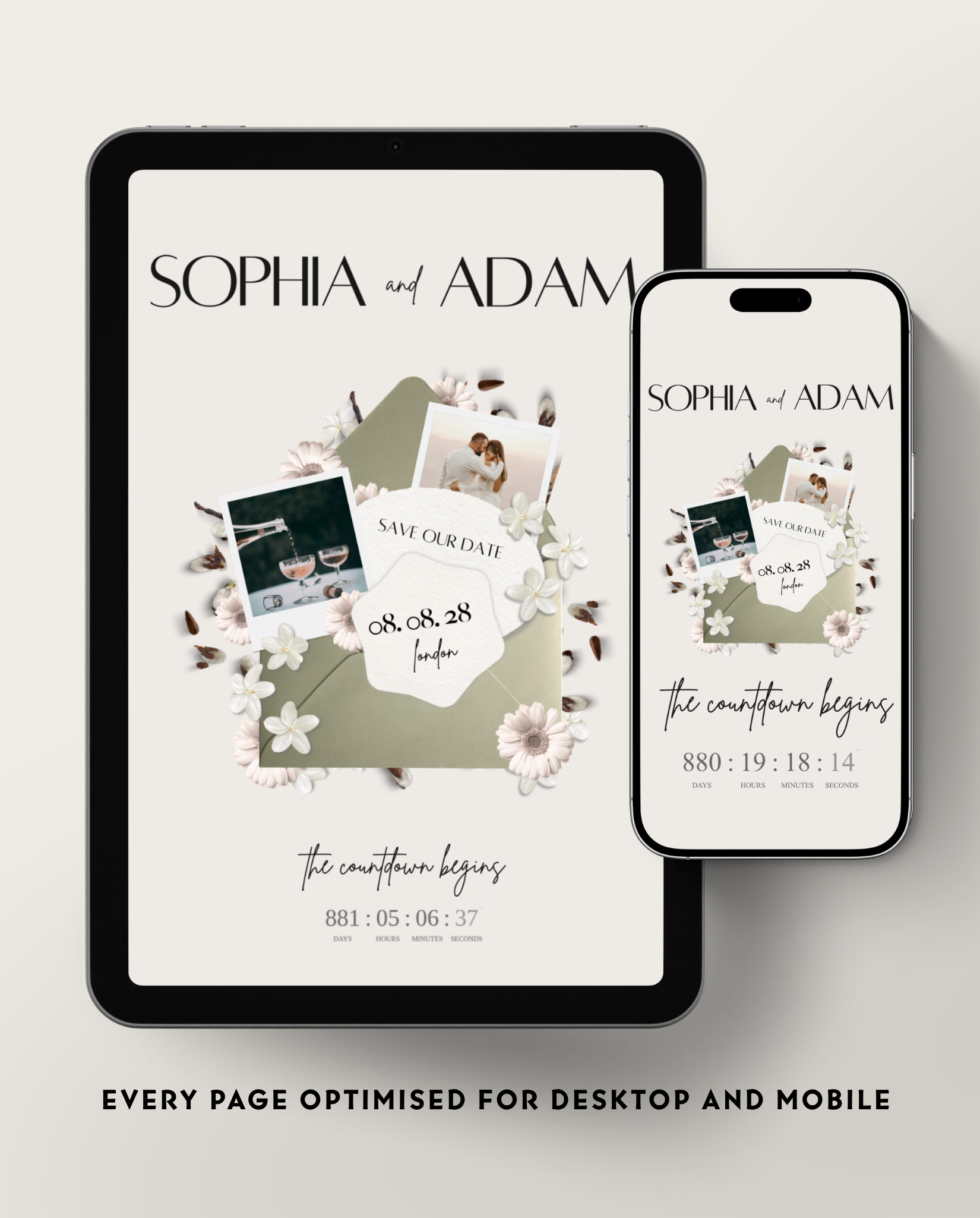 Save the Date - Rustic Sage