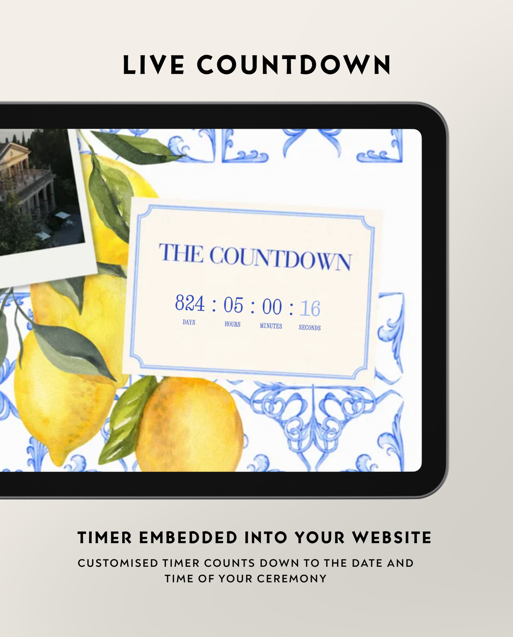 Envelope Reveal Invitation Suite - La Dolce Vita