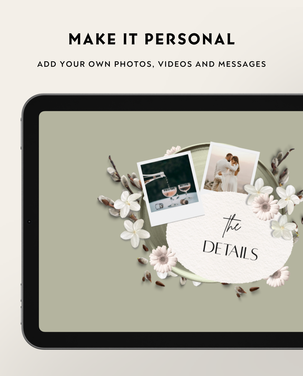 Wedding Website Template - Rustic Sage