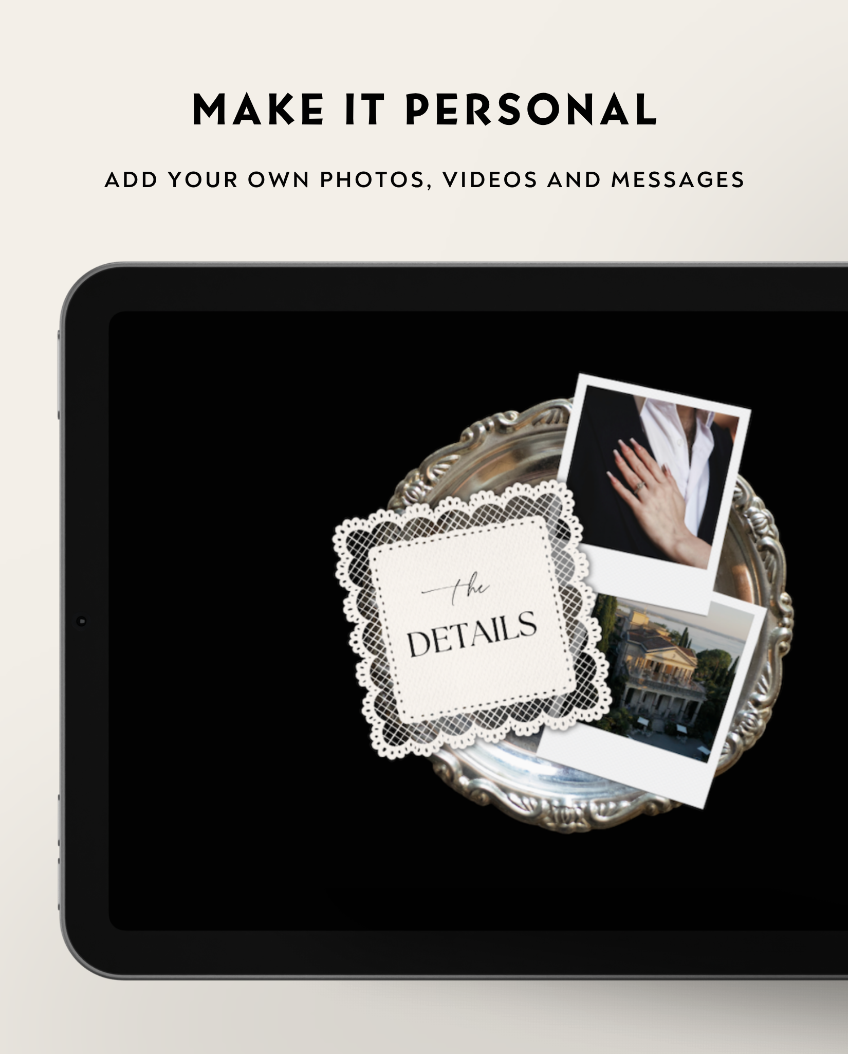 Wedding Website Template - Elegant Black