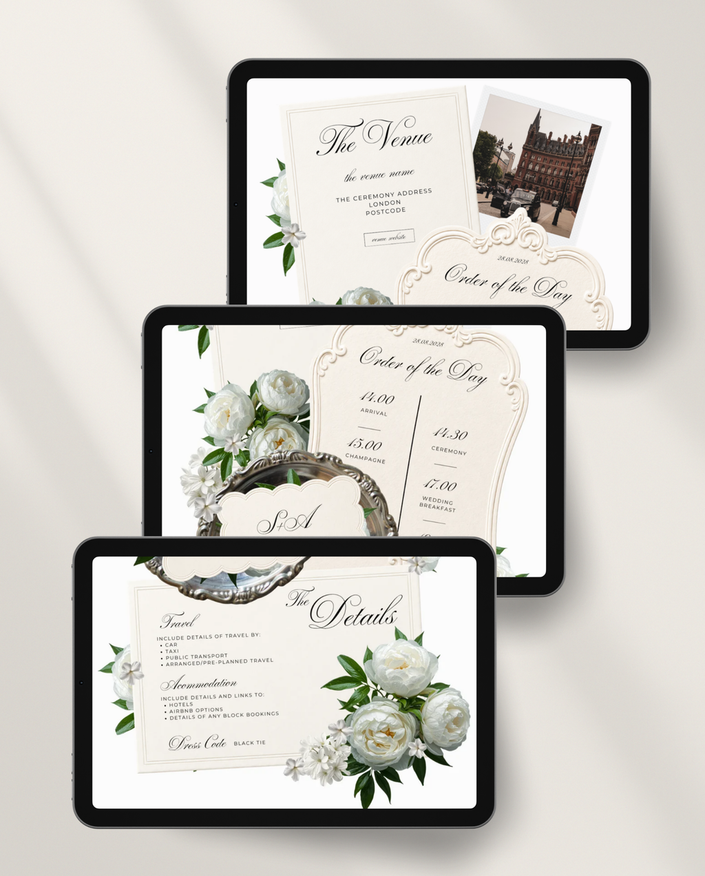 Envelope Reveal Invitation Suite - The Ivory Floral