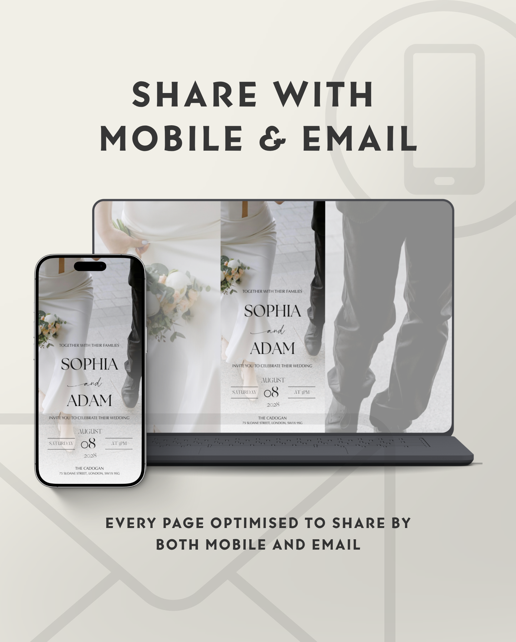 Interactive Wedding Invitation - Elegant White